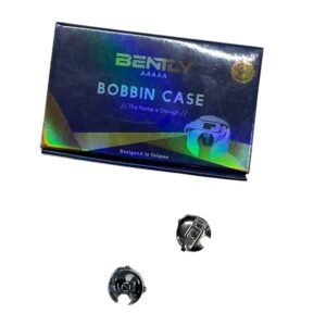 Bently BC-DB1 bobbin case set containing 50 high-quality, durable bobbin cases designed for smooth stitching and compatibility with various sewing machines.