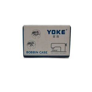 Product listing image of Yoke Bobbin Case BC6-7-NBL, featuring a pack of 20 durable and precision-engineered bobbin cases for industrial sewing machines."