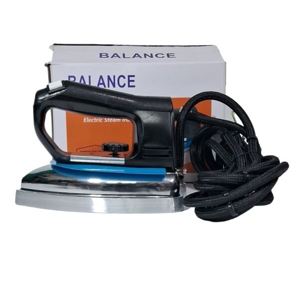 "Balance Electric Steam Iron ST-2128 with a sleek design, 900W power, and advanced steam technology for effective wrinkle removal. Features include adjustable steam control and a lightweight, ergonomic build."