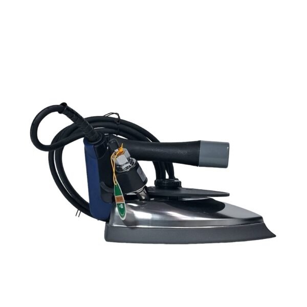 "DOXER DX-300L Steam Iron with 1600W power, 220V voltage, and a lightweight design of 3.5kg, featuring a cross height of 4kg for stable and efficient ironing."