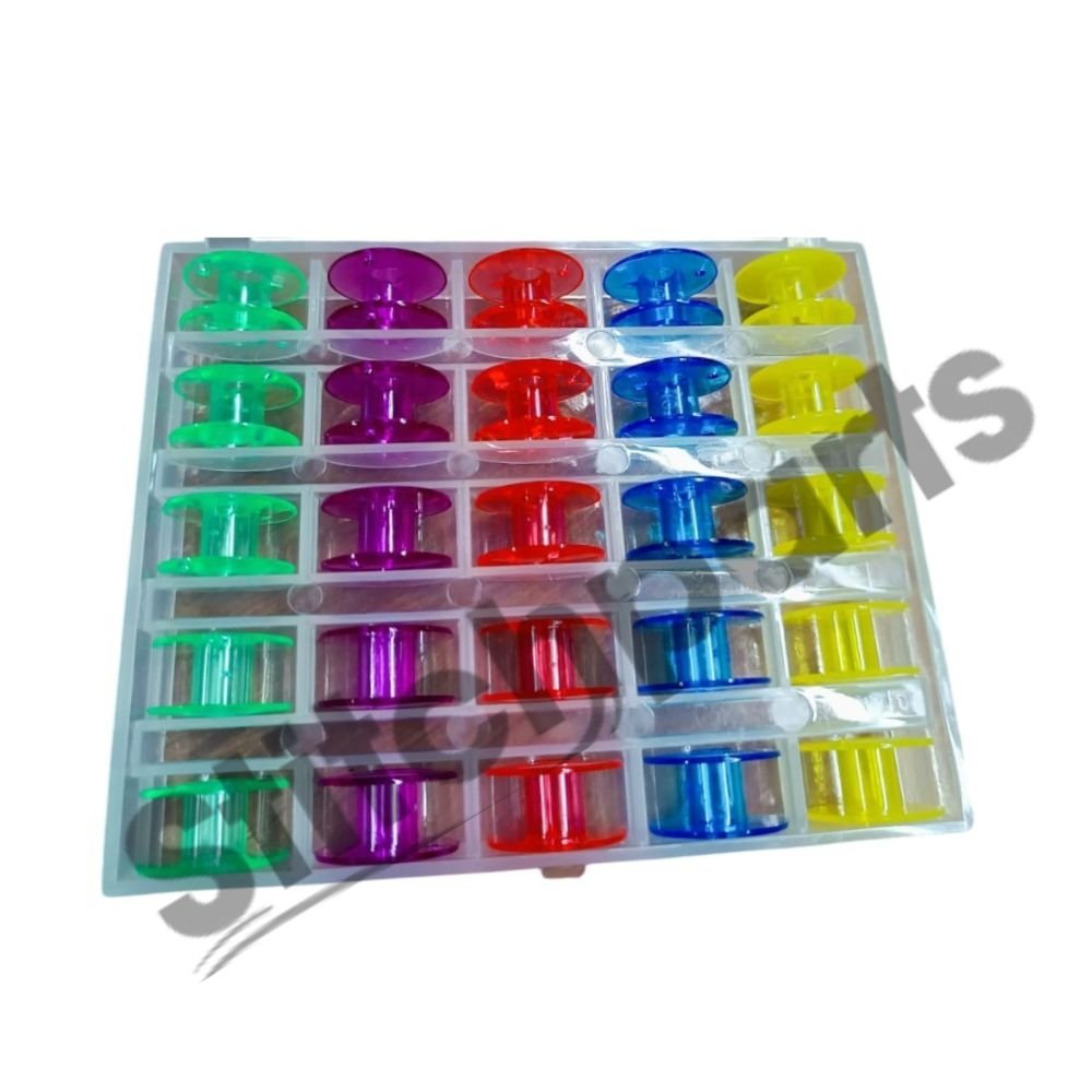 Plastic Bobbins for Sewing Machines (Pack of 25)