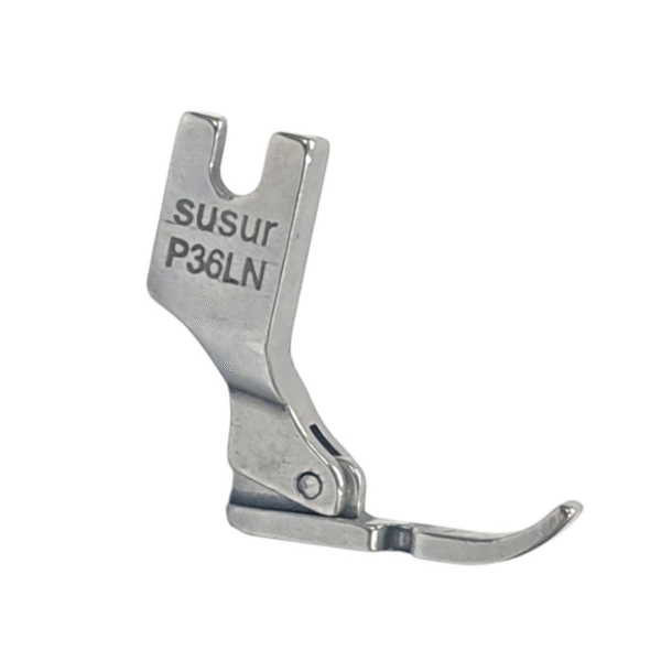 SUSSUR P-36LN Industrial Presser Foot – Left-Side Narrow Zipper Foot for Single Needle Lockstitch Machines